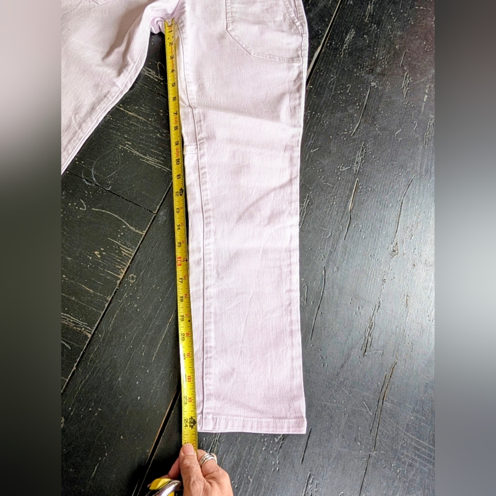 Banana Republic Women's Sloan Lt Pink Jeans 2000s Preppy Chic Size 4 Petite - Picture 9 of 9